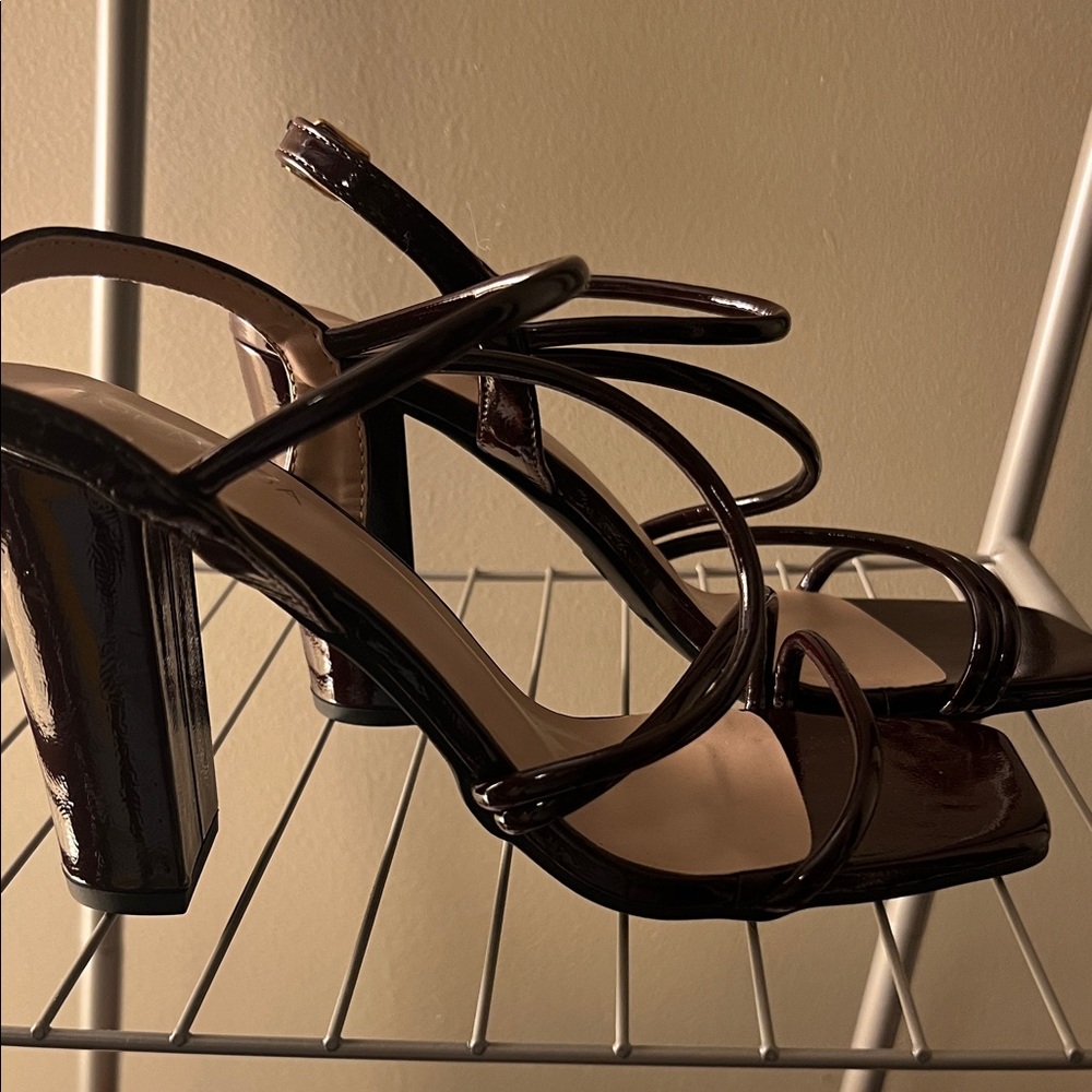 Elegant Black Strappy Heels